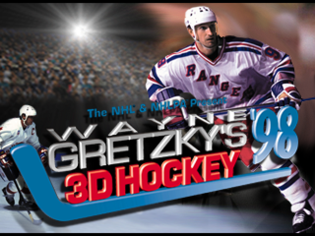 Wayne Gretzky's 3D Hockey '98 — Title screen