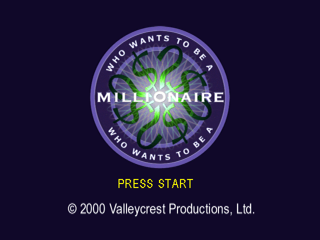 Who Wants to Be a Millionaire ? : 2nd Edition — Title screen