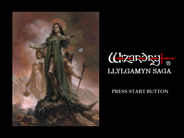 Wizardry : Llylgamyn Saga — Title screen