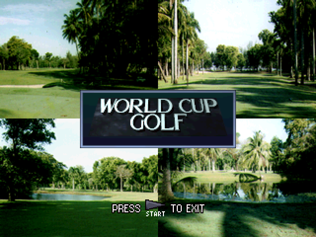 World Cup Golf : Professional Edition — Title screen