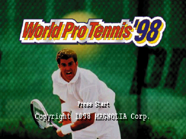 World Pro Tennis '98 — Title screen