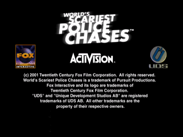 World's Scariest Police Chases — Title screen