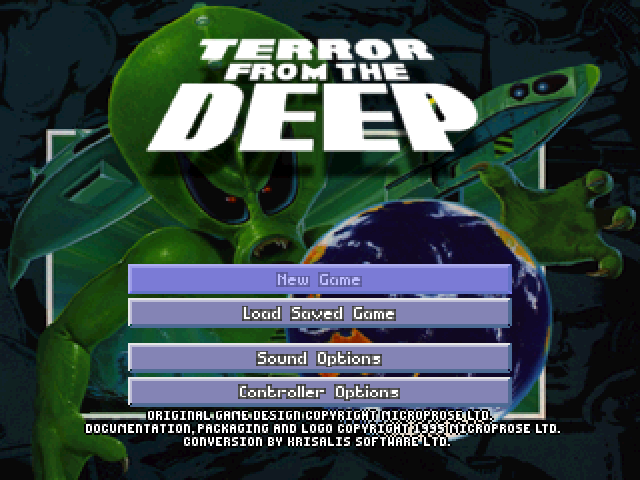 X-COM : Terror from the Deep — Title screen