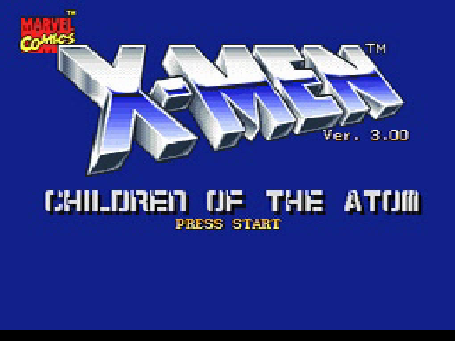 X-Men : Children of the Atom — Title screen