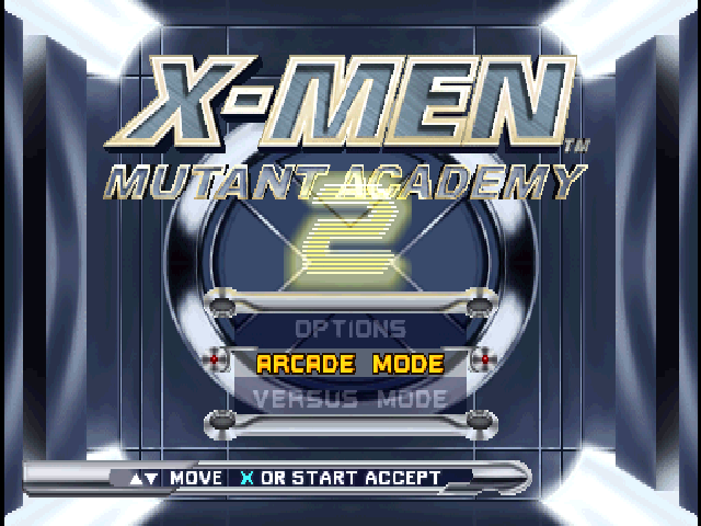 X-Men : Mutant Academy 2 — Title screen