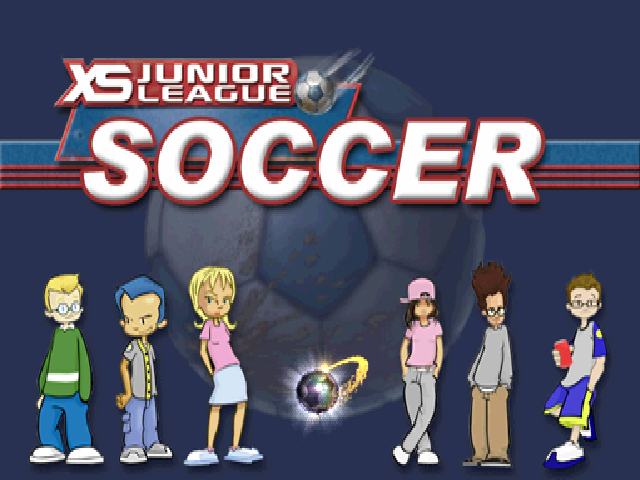 XS Junior League Soccer — Title screen