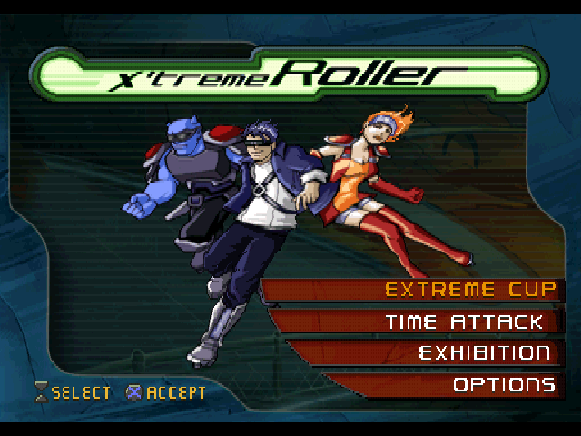 X'Treme Roller — Title screen