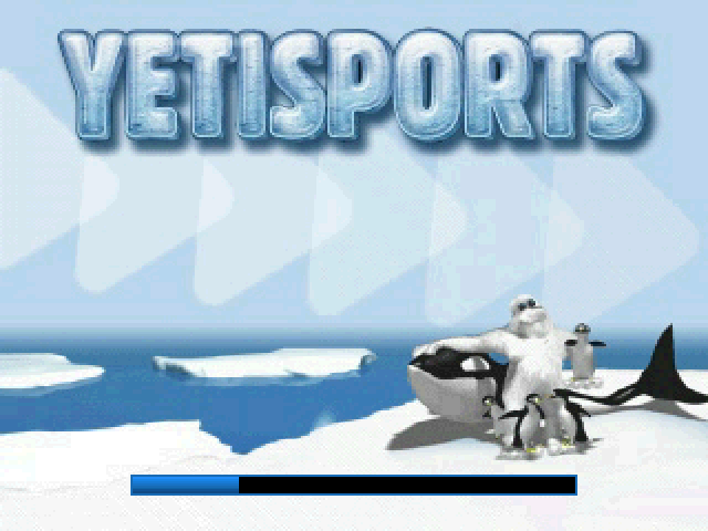 Yetisports Deluxe — Title screen