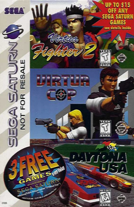 3 Free Games with Purchase of Sega Saturn