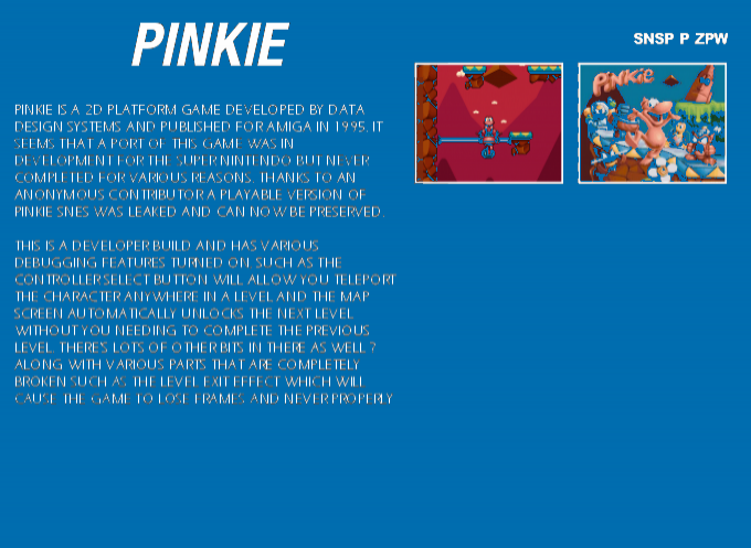 Pinkie — Box back
