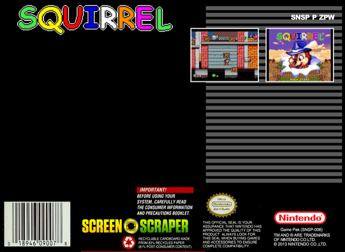 Squirrel — Box back