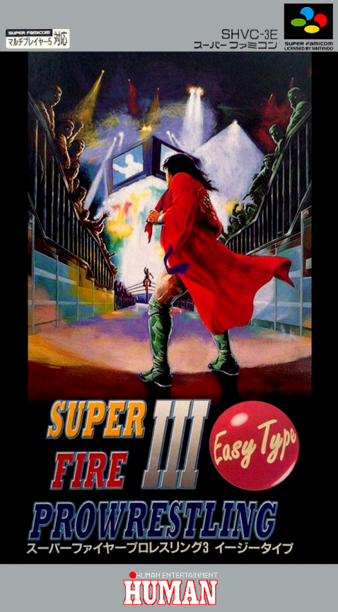 Super Fire Pro Wrestling III : Easy Type box art