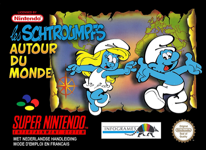 The Smurfs Travel the World box art
