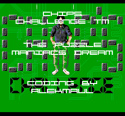 Chip's Challenge — Title screen