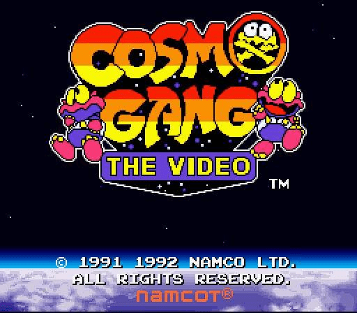 Cosmo Gang : The Video — Title screen