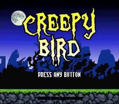 Creepy Bird — Title screen