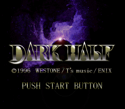 Dark Half — Title screen