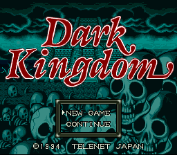 Dark Kingdom — Title screen