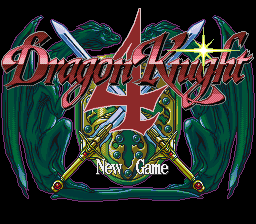 Dragon Knight 4 — Title screen