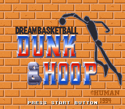 Dream Basketball : Dunk & Hoop — Title screen
