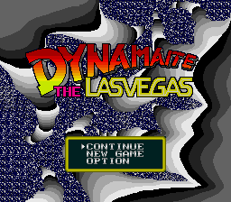 Dynamaite the Las Vegas — Title screen