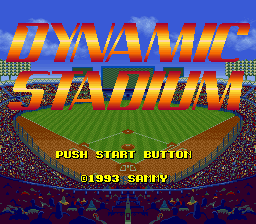 Dynamic Stadium — Title screen
