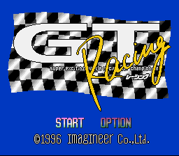 GT Racing — Title screen