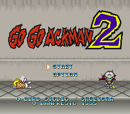 Go Go Ackman 2 — Title screen