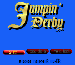 Jumpin' Derby — Title screen