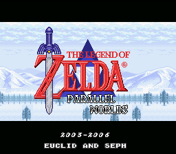 Legend Of Zelda, The : Parallel Remodel — Title screen