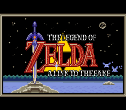 Legend of Zelda - A Link to the Fake, The — Title screen