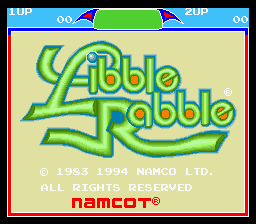 Libble Rabble — Title screen