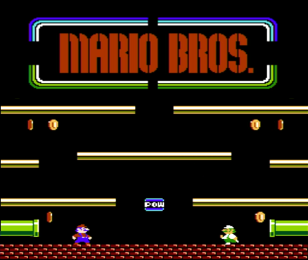 Mario Bros. (a And S Nes Hack) (Hack) — Title screen