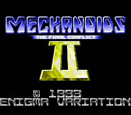 Mechanoids 2 - The Final Conflict — Title screen