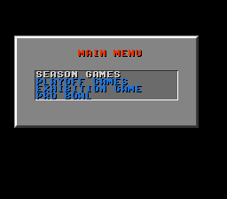 NFL Football (Prototype) — Title screen