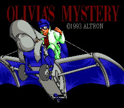 Olivia no Mystery — Title screen