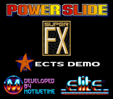 Power Slide — Title screen
