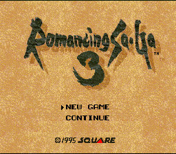 Romancing Sa-Ga 3 — Title screen