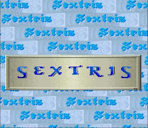 Sextris — Title screen
