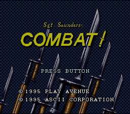 Sgt. Saunders' Combat! — Title screen