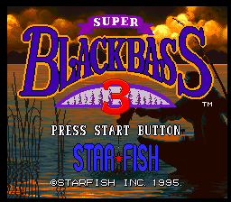 Super Black Bass 3 — Title screen