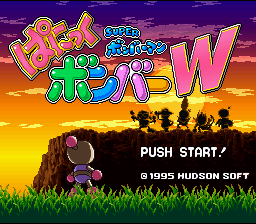 Super Bomber Man : Panic Bomber W — Title screen