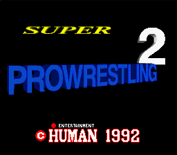 Super Fire Pro Wrestling 2 — Title screen