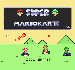 Super Mario Kart 8 — Title screen
