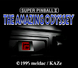 Super Pinball II : The Amazing Odyssey — Title screen