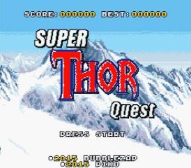 Super Thor Quest — Title screen