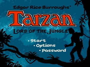 Tarzan : Lord of the Jungle — Title screen