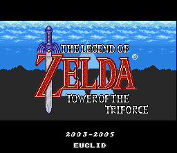 The Legend Of Zelda :Tower Of The Triforce — Title screen