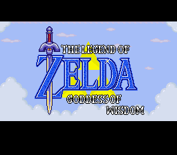 The Legend of Zelda : Goddess of Wisdom — Title screen