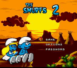 The Smurfs Travel the World — Title screen